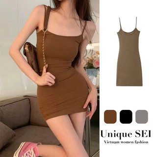 Đầm Body Nữ Tay Ngắn Cổ Vuông, Đầm Nữ ngắn Ba màu Dress ( có bigsize) Có Sẵn-Giao Ngay