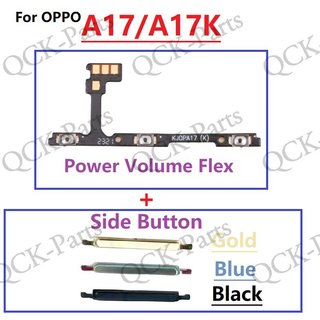 Dành cho oppo a17 a17k bật / tắt nguồn nút công tắc bên tăng âm lượng nút thay thế cáp mềm