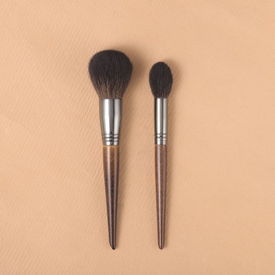 【OVW】 2 Chiếc Bàn Chải Phấn Tròn Tóc Dê XQ0205