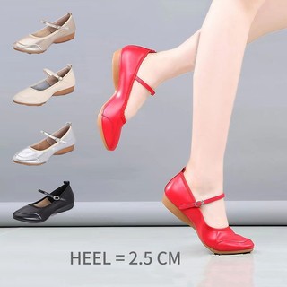 Size 34-42 đen giày khiêu vũ nữ 2.5cm thấp gót nhảy múa ngoài trời đỏ khiêu vũ giày vuông khiêu vũ bé gái