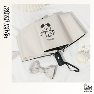 Kimi Kids umbrella hoạt hình hoàn toàn tự động dành cho nữ ô chống nắng gấp nắng mưa dù gia cố chống tia cực tím cho nam và nữ