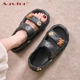 Agsdon  DépHai Cánh 2024 Phong Cách Mới Mùa Hè Nữ EVA Đế Mềm Phù Hợp Với Tất Cả Các Trận Đấu Sẵn Sàng