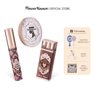 Bộ mỹ phẩm son môi và mascara FLOWER KNOWS trang điểm làm quà tặng
