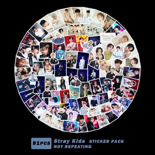 Set sticker album Stray Kids dán cốc nhật ký điện thoại laptop
