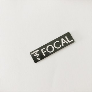 Miếng thay thế huy hiệu logo nhôm Focal 34mm (1.33 ") X 9mm (0.35")