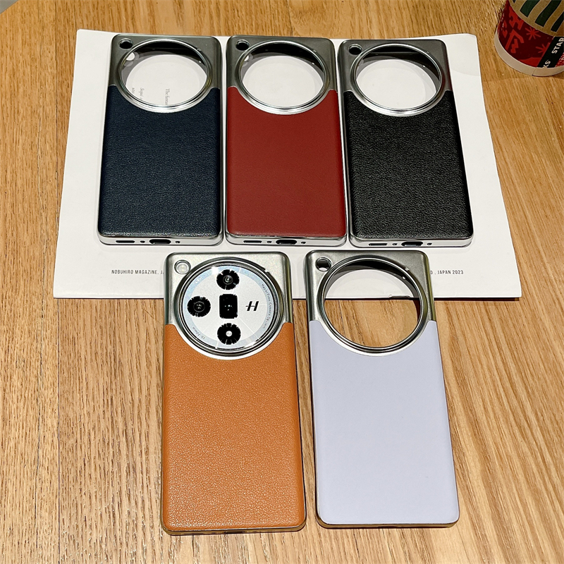 Luxury High Quality PU Leather Case For OPPO Find X7 Ultra Find X6 Pro Plating Phone Protective Shel