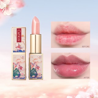 CATKIN Son Dưỡng Môi lâu trôi thay đổi màu sắc tự nhiên thành phần vitamin E son dưỡng màu Son Thạch Dưỡng Ẩm  Thay Đổi Màu Sắc Theo Nhiệt Độ 3.3g