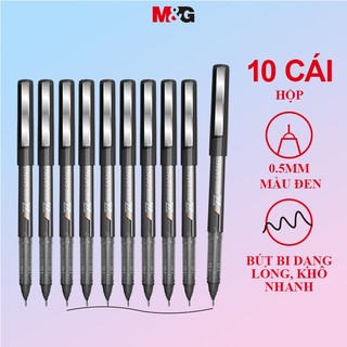 M&G Bút Gel văn phòng phẩm bút lỏng thẳng bút gel 0,5mm ống tiêm đầy đủ bút chữ ký sinh viên bút gel văn phòng bút nước bút bi để viết bài thi văn phòng 10 cái / hộp