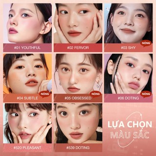 Phấn má hồng dạng thỏi O.TWO.O cấp ẩm với 6 màu lựa chọn