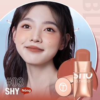 Phấn má hồng dạng thỏi O.TWO.O cấp ẩm với 6 màu lựa chọn