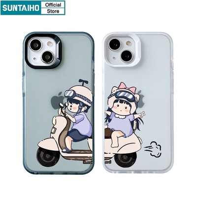 Suntaiho Ốp Điện Thoại TPU Silicon Mềm Mặt Nhám Chống Sốc Cho Iphone 15 14 12 13 11 Pro Max IP 7 8 Plus Iphon X Xs XR Xs Max