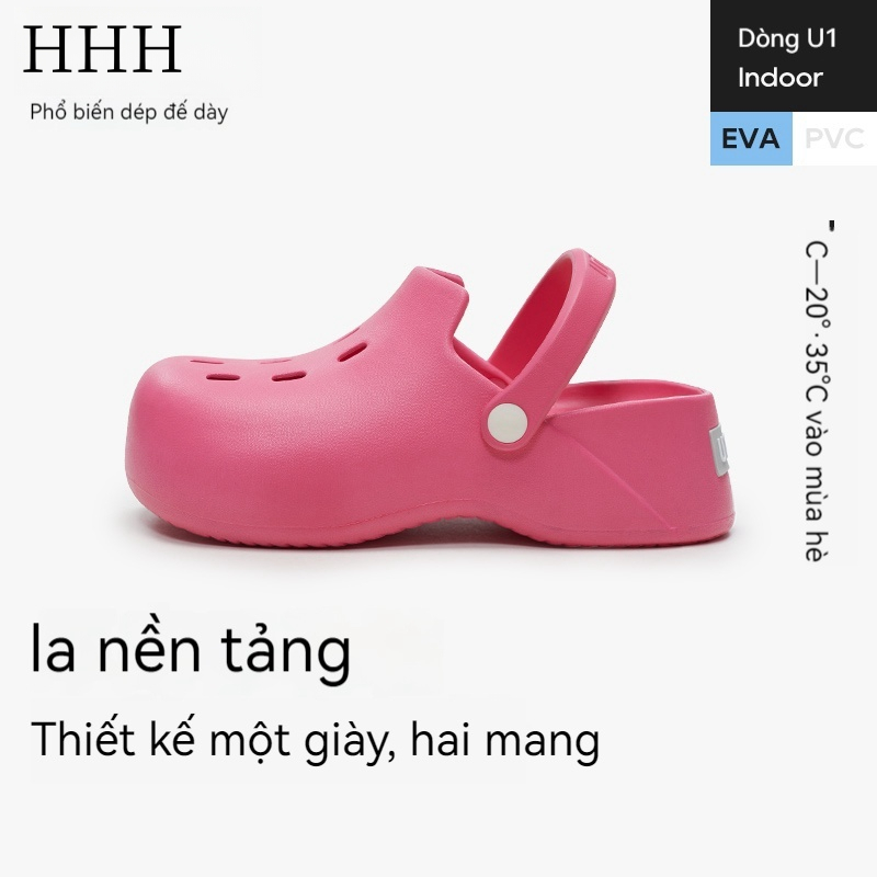 HHH Dép sandal nữ Hở Ngón Đế Dày Có Quai Cài 2024NEW Mùa hè Kiểu Dáng Thời Trang Điều chỉnh được Êm ái Bảnh bao Tiện lợi B28G0LF 50Z24022901