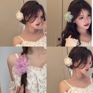 Ahellogirl Phong Cách Hàn Quốc Siêu Cổ Tích Lưới Hoa Tóc Cho Nữ Cô Gái Không Làm Tổn Thương Tóc Mỏ Vịt Kẹp