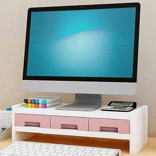 Kệ nhựa ABS có ngăn kéo cho màn hình máy tính để bàn