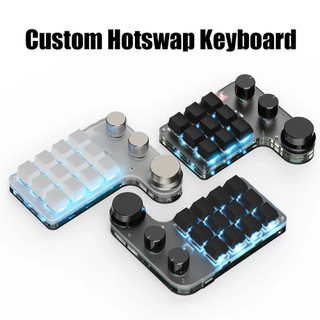 ⭐⭐⭐lập trình macro tùy chỉnh núm bàn phím rgb 3 phím copy dán nút mini photoshop bàn phím chơi game cơ hotswap macropad