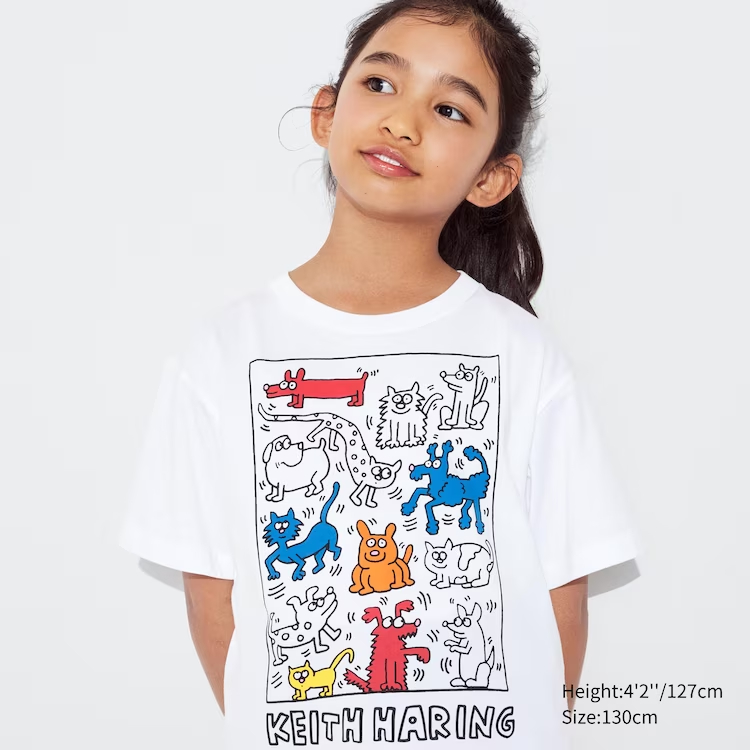 Uniqlo KIDS UT ARCHIVE Andy Warhol / Keith Haring / Jean-Michel Basquiat UT (Áo thun họa tiết tay ng