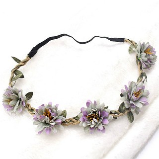 Vòng Hoa Đội Đầu Phong Cách Boho Cho Nữ