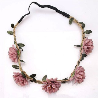 Vòng Hoa Đội Đầu Phong Cách Boho Cho Nữ