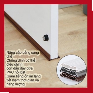 Viền cửa đáy cao su mềm, cách âm 96 cm. Ngăn ngừa bụi, gió và gián. Âm thanh
