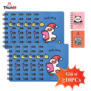【Giá sỉ】Thunlit Mini Xoắn Ốc Sổ Tay A7 Hoạt Hình Dễ Thương Nhật Ký Sách Bỏ Túi Notepad Giấy Trắng Văn Phòng Văn Phòng Phẩm Đồ Dùng Học Tập