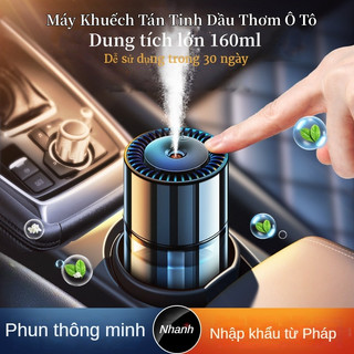 Máy Khuếch Tán Tinh Dầu Mini Máy Xịt Thơm Xe Ô Tô Tự động Nước Hoa Ô Tô Cao Cấp-Khử Mùi Hôi Xe,5 Mùi Hương,Decorr Xe Hơi,Tinh Dầu Thiên Nhiên 160ML