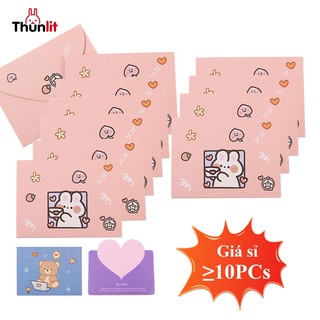 【Giá sỉ】Thiệp Chúc Mừng Thunlit Hoạt Hình Học Sinh Tự Làm Thiệp Bó Hoa Tin Nhắn Phước Lành Bưu Thiếp Chúc Mừng Ngày Lễ Tình Nhân Món Quà Sinh Nhật Cá Tính Cho Bạn Trai Bạn Gái