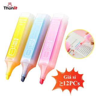 【Giá sỉ】Thunlit Bút Dạ Quang Macaron Hồng Xanh Dương Vàng Văn Bản Bút Đánh Dấu Tranh Graffiti Văn Phòng Sinh Viên Học Tập