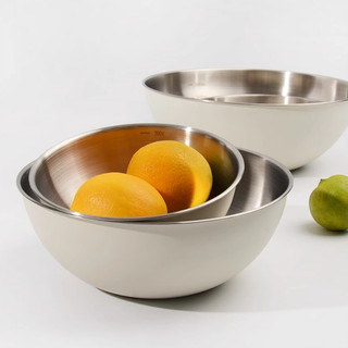 Hera bát trộn salad bằng thép không gỉ có thang đo tiện lợi