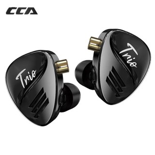 Tai nghe CCA Trio HiFi 3DD Tai nghe có thể điều chỉnh cao cấp năng động trong màn hình tai Tai nghe khử tai nghe Tai nghe Bass