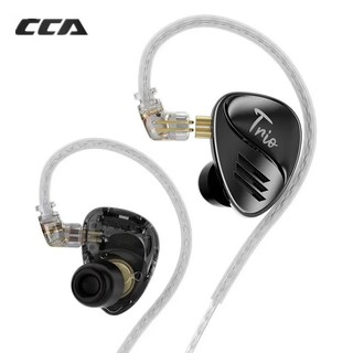 Tai nghe CCA Trio HiFi 3DD Tai nghe có thể điều chỉnh cao cấp năng động trong màn hình tai Tai nghe khử tai nghe Tai nghe Bass