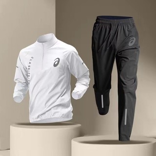 Bộ chạy bộ ban đêm dành cho nam Áo sơ mi dài tay phản quang Áo gió chạy bộ nửa-zip Bộ dụng cụ tập thể dục thể thao ngoài trời Giải trí Phụ kiện thể thao nhanh khô thoáng khí mỏng