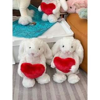 Jellycat Bashful Red Love Heart Bunny Medium