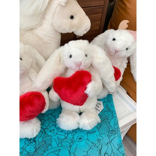 Jellycat Bashful Red Love Heart Bunny Medium