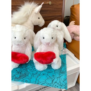 Jellycat Bashful Red Love Heart Bunny Medium