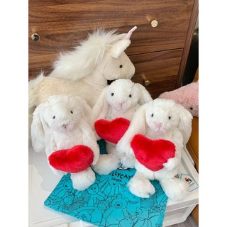 Jellycat Bashful Red Love Heart Bunny Medium