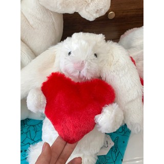 Jellycat Bashful Red Love Heart Bunny Medium