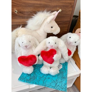 Jellycat Bashful Red Love Heart Bunny Medium