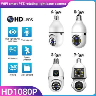 Camera wifi không dây e27 1080p ip nguồn sáng kép ptz 360 ° 2mp camera giám sát quan sát wifi