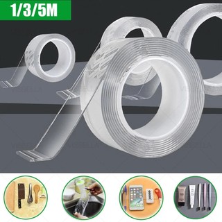 Băng keo Nano đa chức năng trong suốt 5M Băng keo hai mặt dính chắc chắn