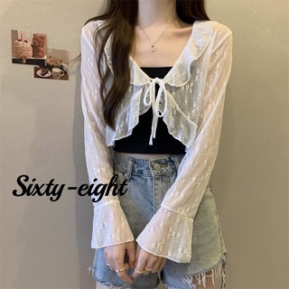  Sixty-eightMùa Hè Phong Cách Chống Nắng Áo Cardigan Nữ Khăn choàng ren NVZA152 