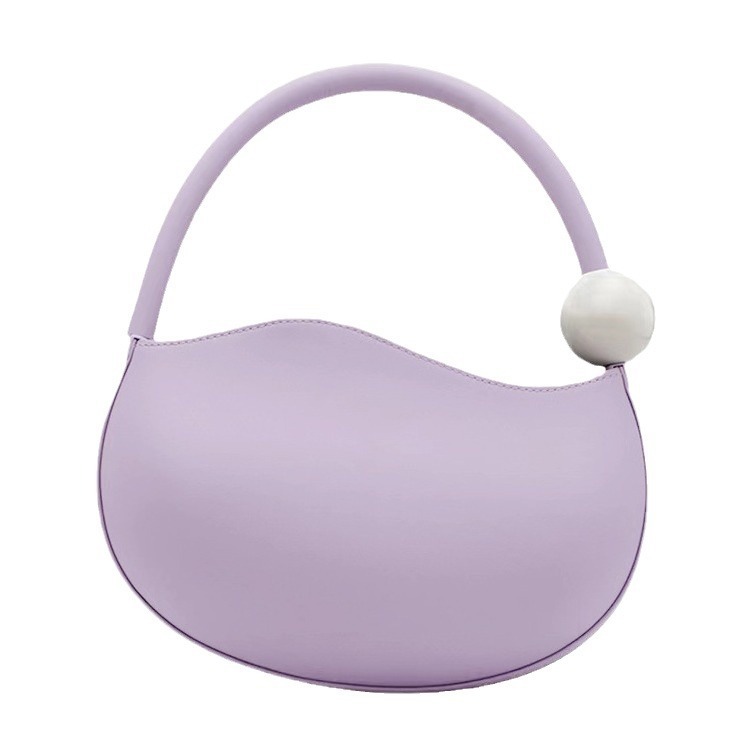 Túi Đeo Ngang Nữ Thời Trang Hàn Quốc Tay Cầm Tròn Túi Tote Nữ Dây Kéo Túi Đeo Vai Màu Kẹo