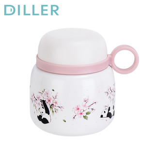 Bình giữ nhiệt Diller 520ml Bình chân không bằng thép không gỉ Sakura Panda Hộp đựng thực phẩm Hộp cơm trưa MLH9201