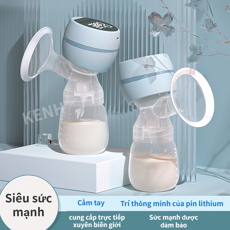 Máy hút sữa điện đôi cầm tay nội địa trung Massage hoàn toàn tự động, không đau và im lặng