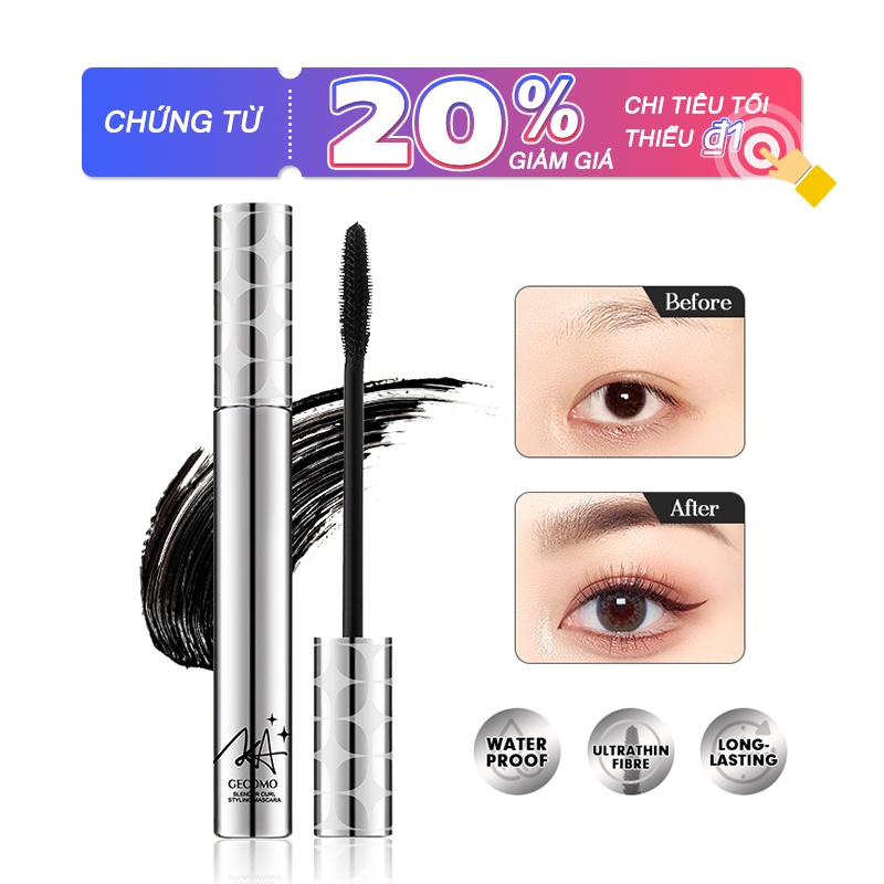 Mascara Màu Đen Nhanh Khô Chống Thấm Nước Lâu Trôi Chuốt Dài Dày Và Cong Mi Tự Nhiên