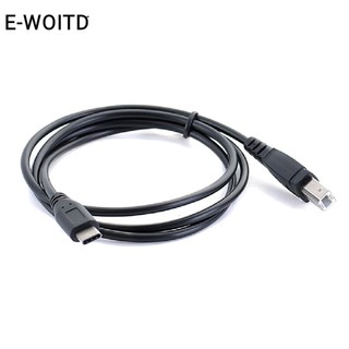 Fcvn usb-c type-c male to usb b type male data cable cord phone printer qdd