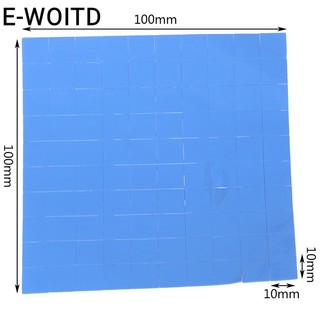 Bộ 100 miếng silicon tản nhiệt e-woitd làm mát cpu gpu 10x10 x 0.5mm