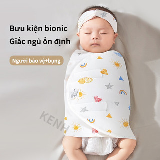 Khăn quấn mùa hè thay thế túi ngủ cho bé 0-1 tuổi, giúp bé ngủ ngon chống giật mình, chất liệu 100% Cotton nguyên chất