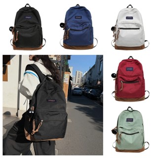 Màu Trơn Phong Cách Đơn Giản Ba Lô Jansport Cùng Phong Cách Dung Tích Lớn Chống Thấm Nước Học Sinh Schoolbag Thời Trang Tối Giản