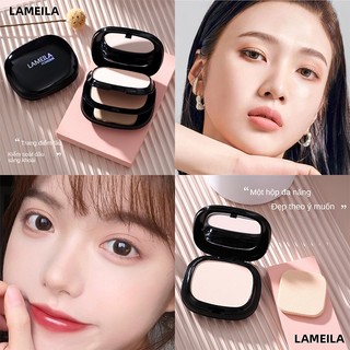 Phấn Nén Trang Điểm 3 Lớp Che Khuyết Điểm Lâu Trôi Màu Đen Phủ Dạng Nén Mềm Mịn Che Khuyết Điểm Làm Trắng Da