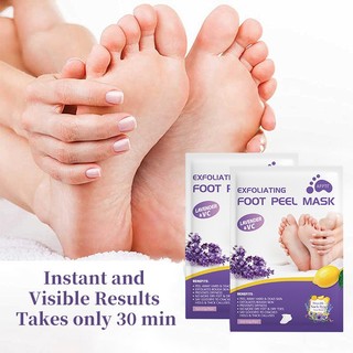 1 đôi = 2 cái / túi ELAIMEI Làm trắng & dưỡng ẩm chân Loại bỏ mặt nạ da chết Mặt nạ tẩy tế bào chết mịn màng để chăm sóc da chân